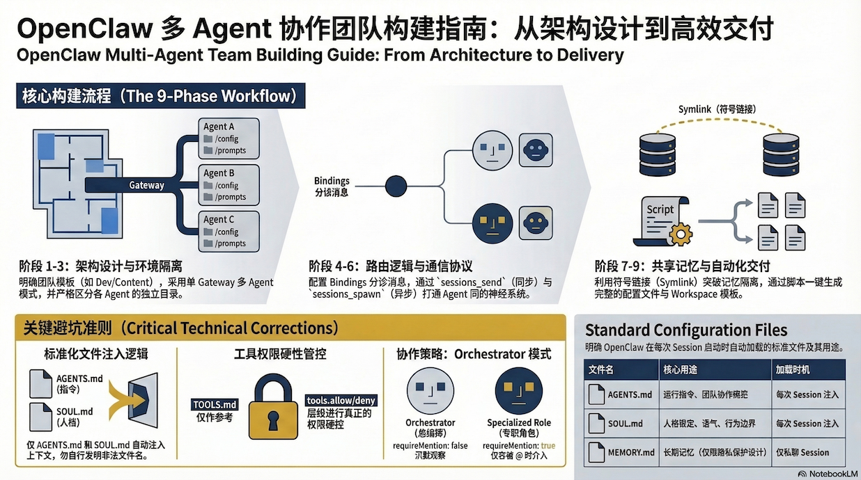 9 步搭建 OpenClaw 多 Agent 协作团队